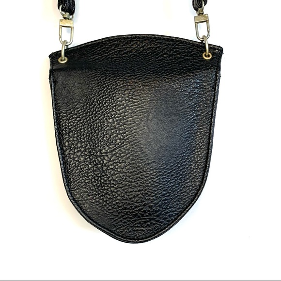 Black and Gold Studded Women's Bag - Picture 3 of 10